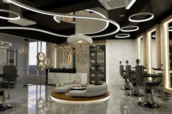 Luxury Hair Salon Interior
